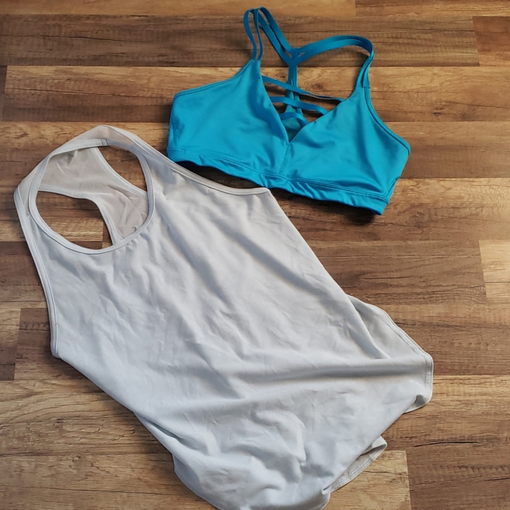 Abercrombie Work Out Tank and VS Sports Bra